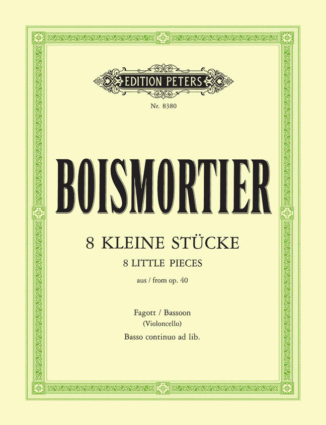 Joseph Bodin de Boismortier: 8 Little Pieces from Opus40