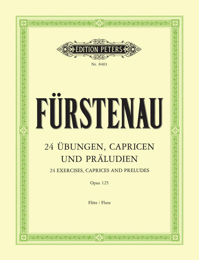 Anton Bernhard Furstenau: 24 Exercises, Caprices and Preludes Opus 125