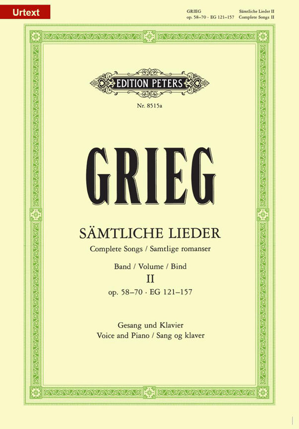 Edvard Grieg: Samtliche Lieder 2