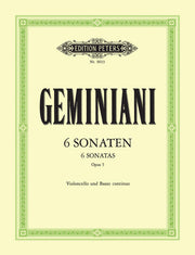 Franceso Geminiani: 6 Sonaten fur Violoncello und BC Opus 5.