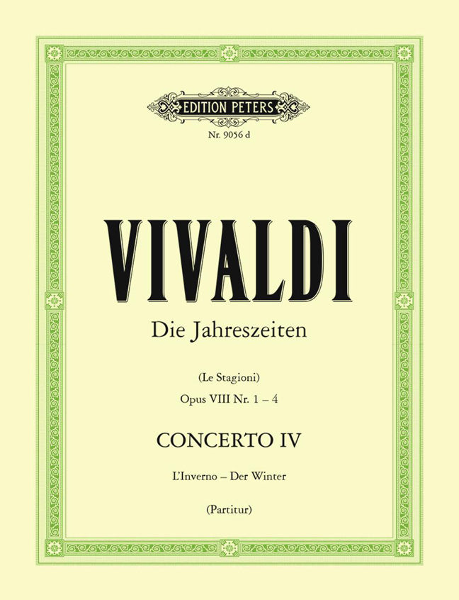 Vivaldi: Die Jahreszeiten Der Winter fMoll Opus  8 Nr. 4 RV 297