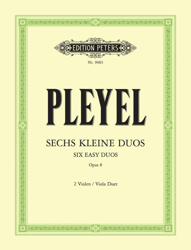 Ignaz Joseph Pleyel: 6 Easy Duos Opus8
