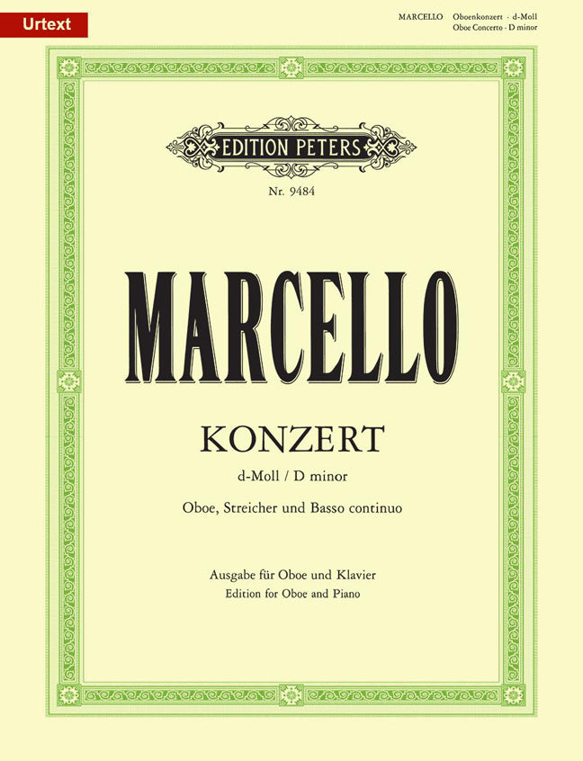 Marcello: Oboenkonzert d for Oboe und Klavier