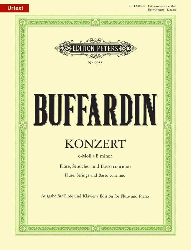 Pierre-Gabriel Buffardin: Konzert für Flöte, Streicher und BC e-Moll