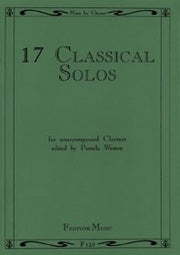 17 Classical Solos(fuer unaccompanied Clarinet)