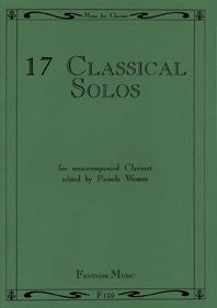 17 Classical Solos(fuer unaccompanied Clarinet)