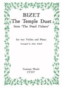 The Temple Duet from 'The Pearl Fishers'(for two violins and piano)