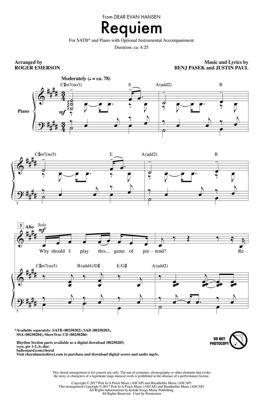 Requiem (from Dear Evan Hansen)