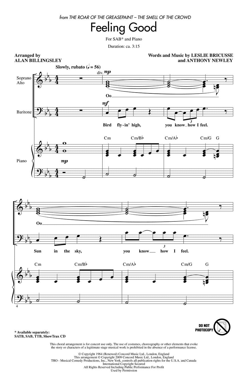 Michael Buble: Feeling Good SATB
