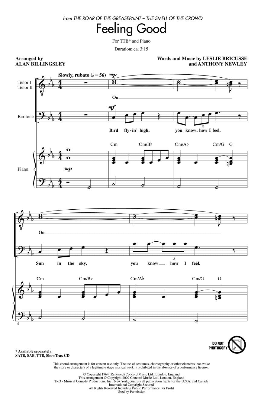 Michael Buble: Feeling Good SATB