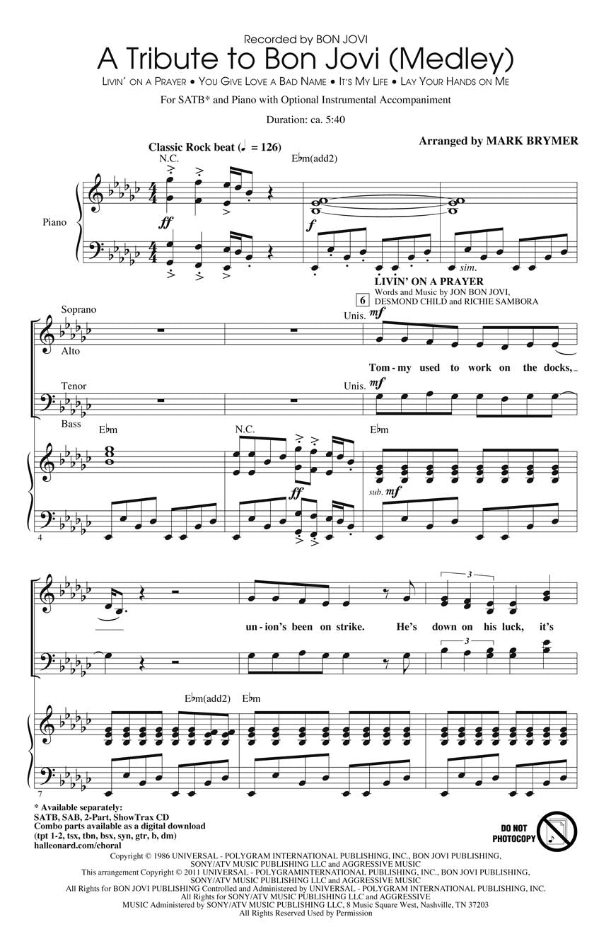 A Tribute to Bon Jovi (Medley)