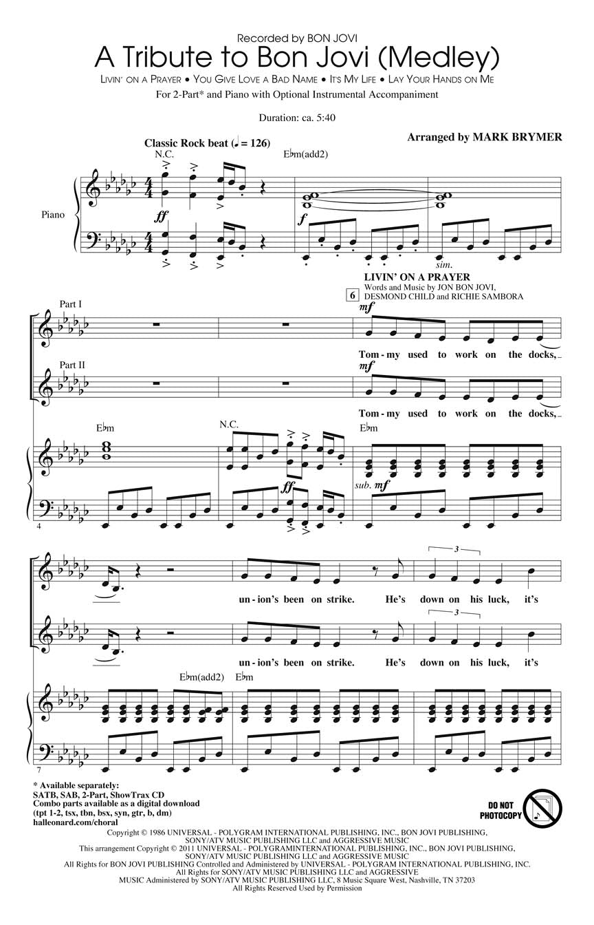 A Tribute to Bon Jovi (Medley)