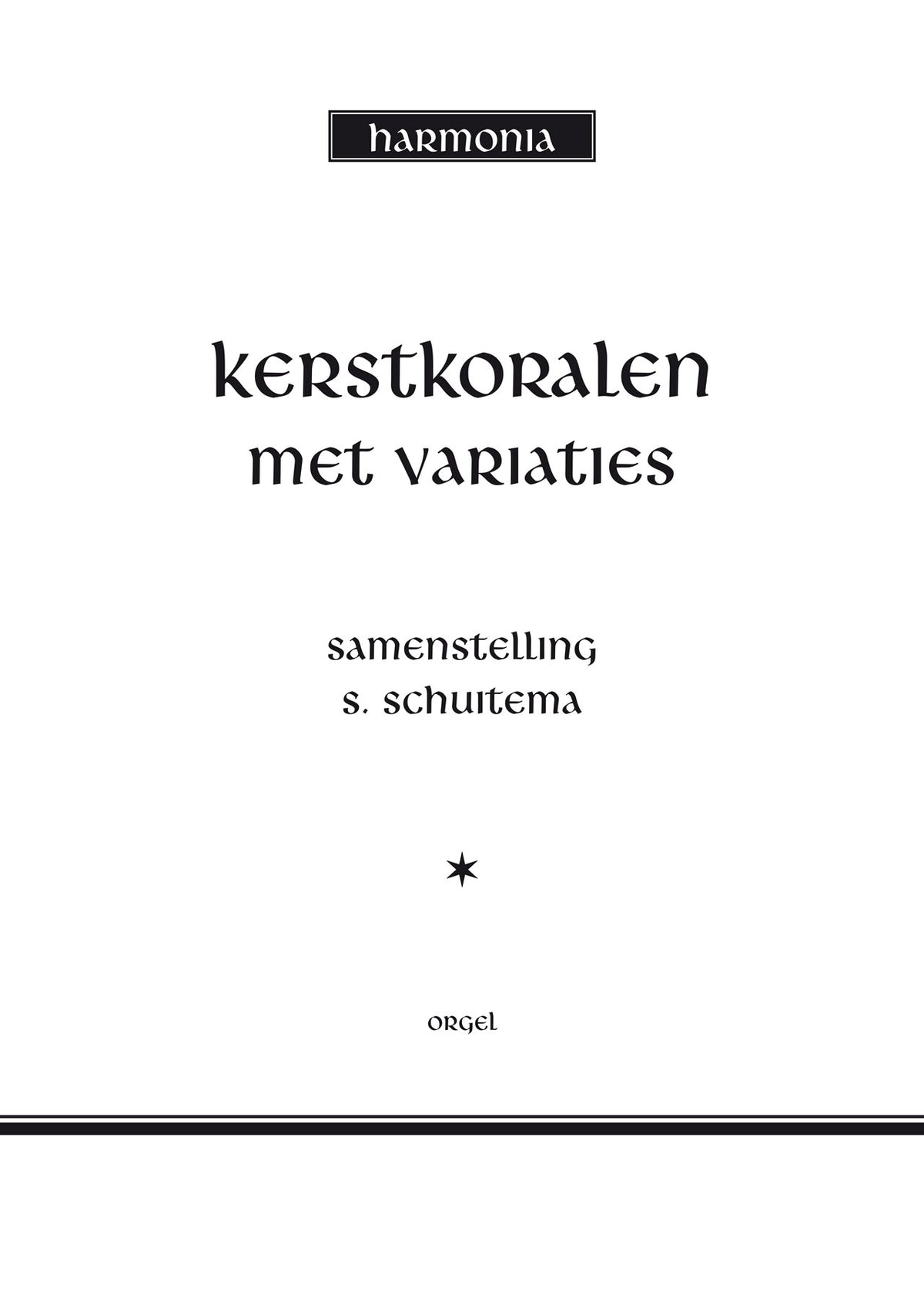 Kerst koralen met variaties