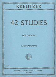Rodolphe Kreutzer: 42 Etudes voor viool (arr. Ivan Galamian)