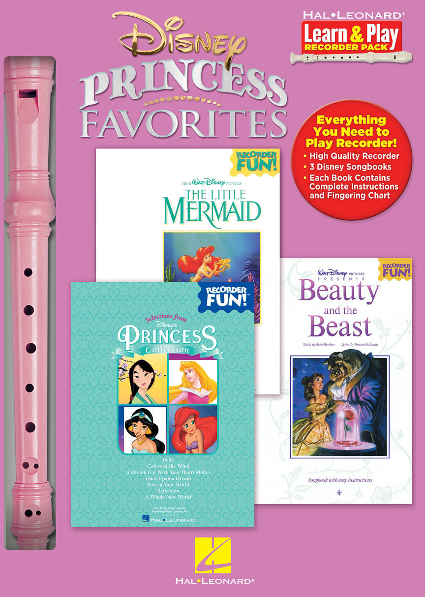 Disney Princess Favorites – Learn & Play Recorder Pack: including the instrument and 3 songbooks | Blokfluit