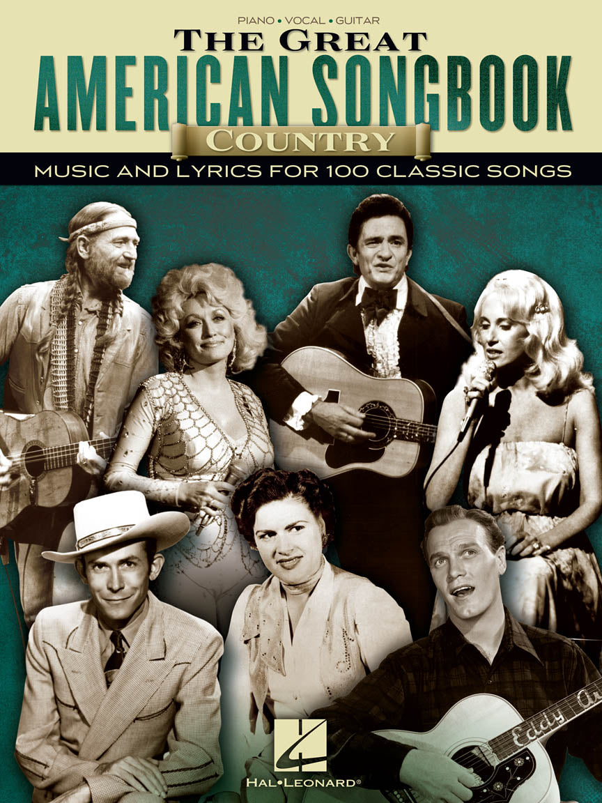 The Great American Songbook - Country – Music And Lyrics For 100 Classic Songs | Piano, zang en gitaar
