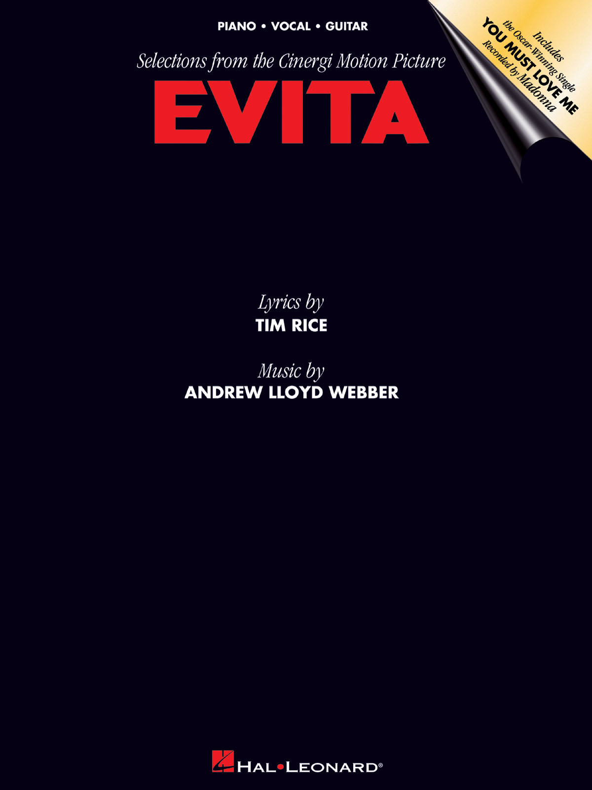 Evita – Selections From The Motion Picture | Piano, zang en gitaar
