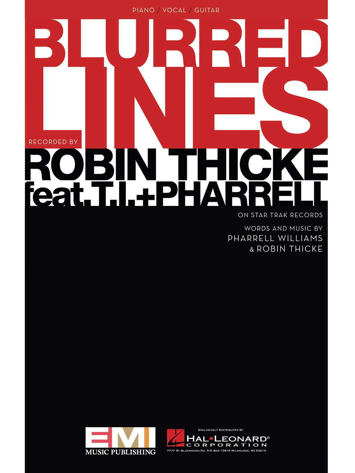 Blurred Lines | Piano, zang en gitaar