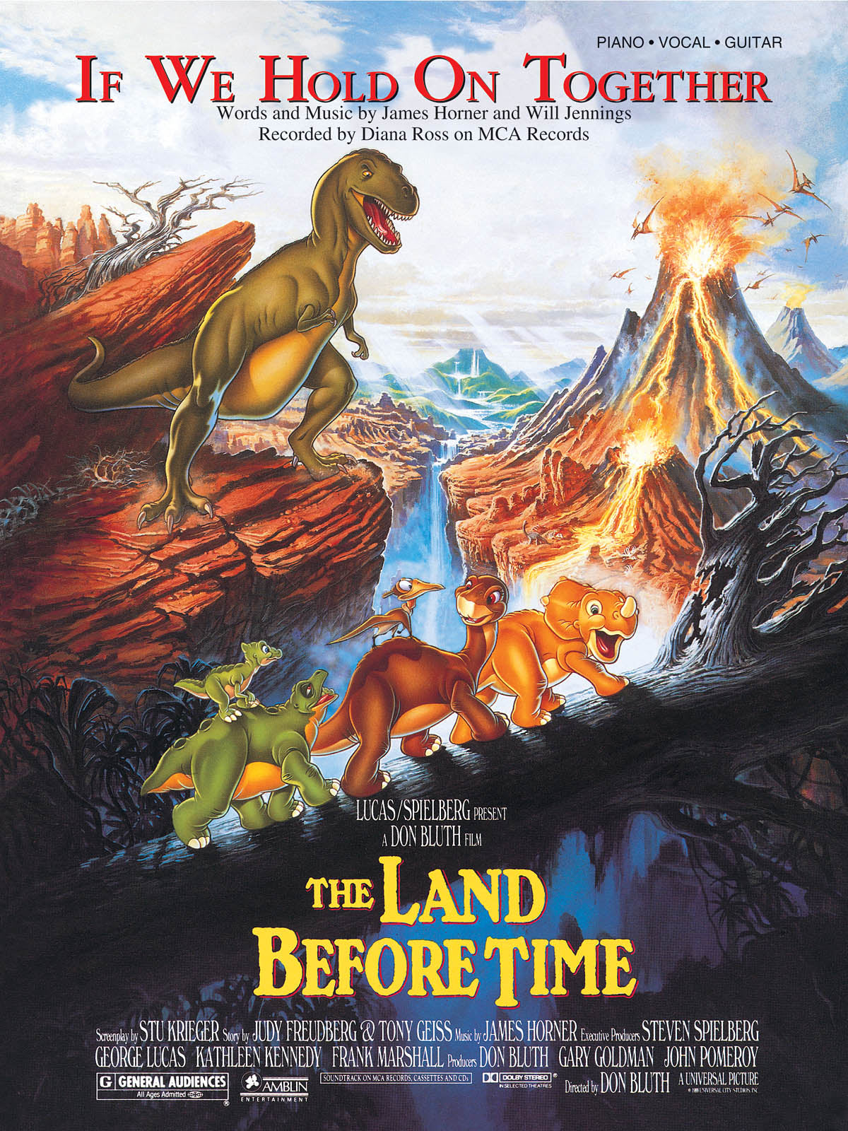 If We Hold On Together (from The Land Before Time) | Piano, zang en gitaar