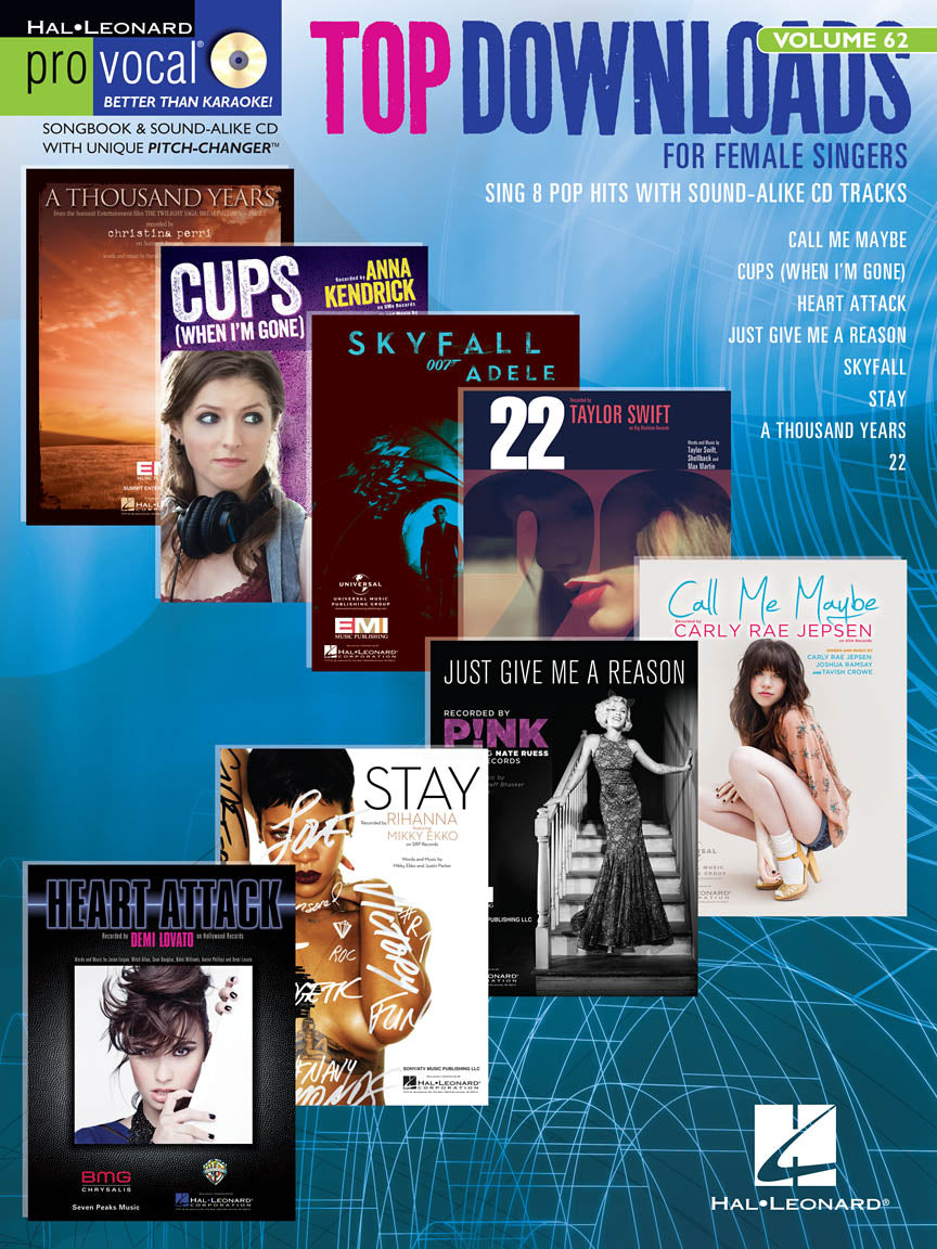 Top Downloads – Pro Vocal Women's Edition Volume 62 | Piano, zang en gitaar
