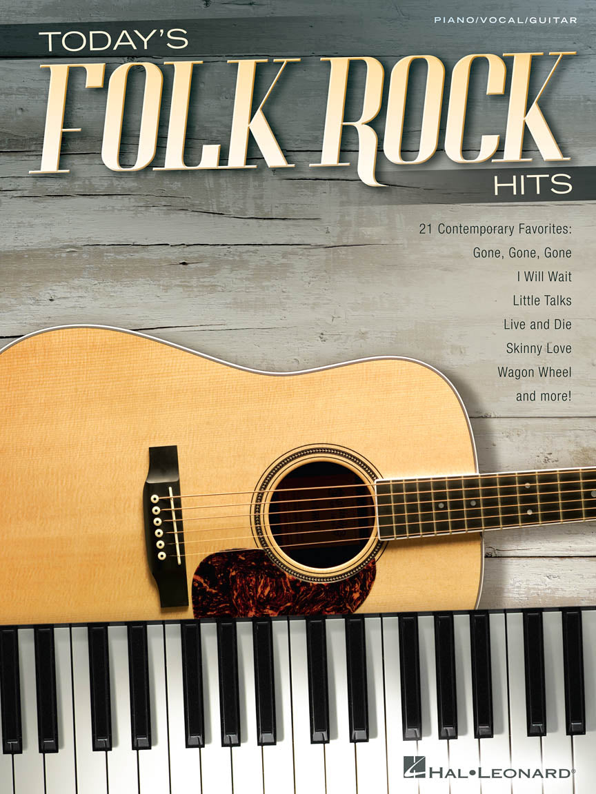 Today's Folk Rock Hits – 21 Contemporary Favorites | Piano, zang en gitaar