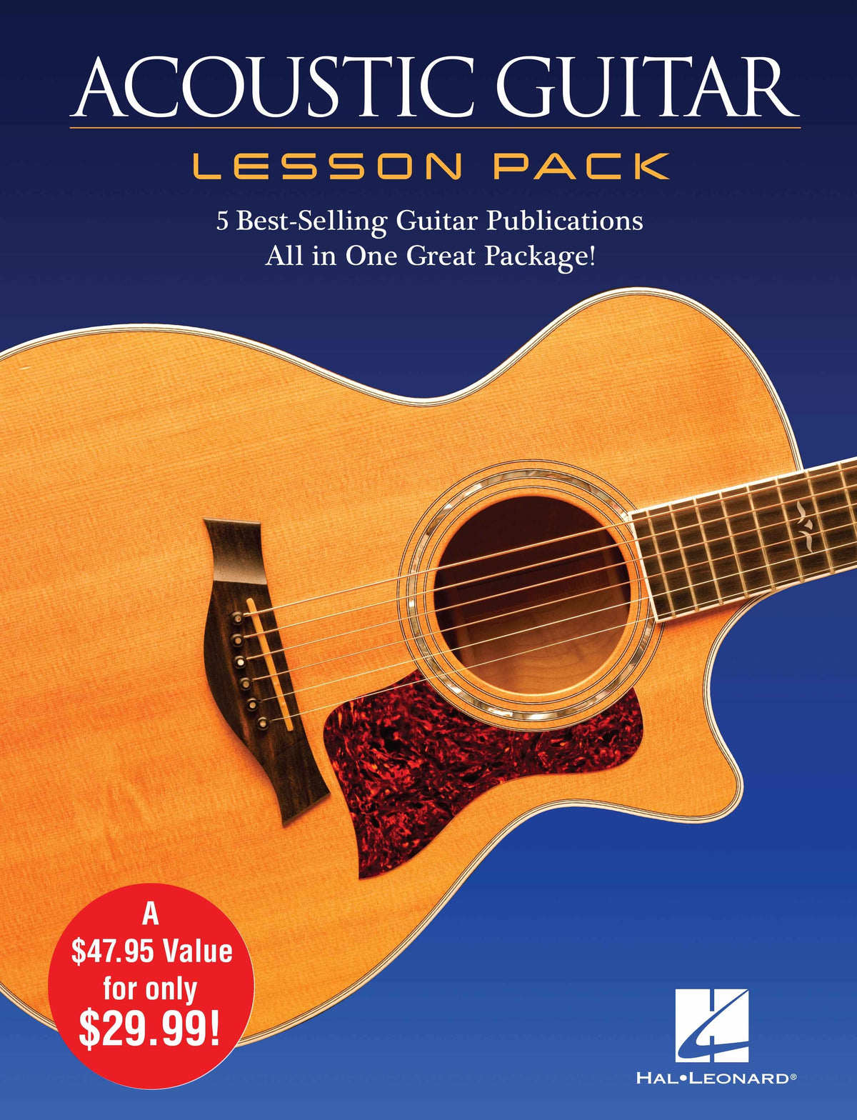 Acoustic Guitar Lesson Pack – 5 Best-Selling Guitar Publications in One Great Package! | Gitaar