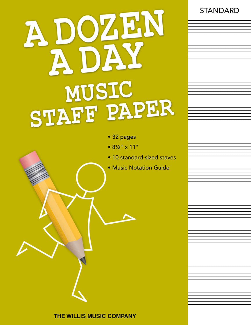 Burnam: A Dozen a Day - Music Staff Paper (Muziekpapier) afbeelding 2
