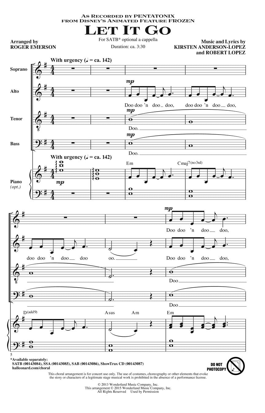 Let It Go – from Frozen