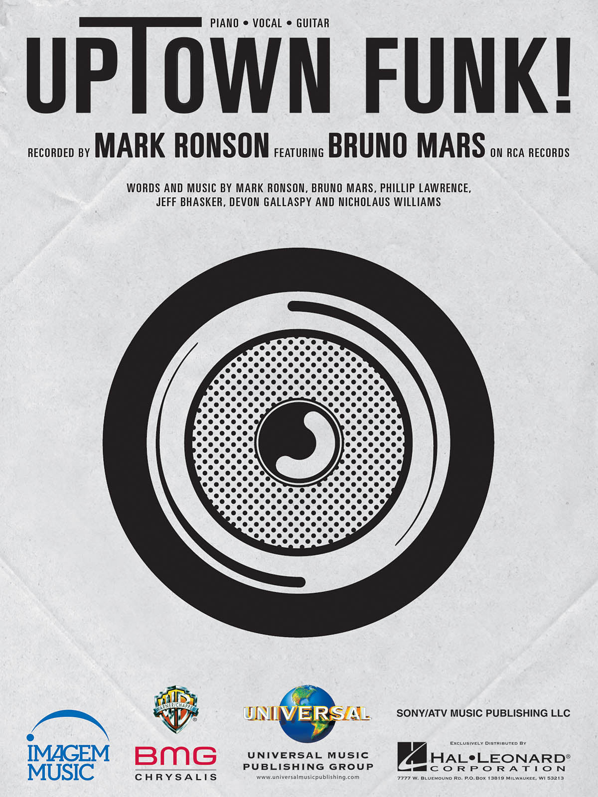 Uptown Funk | Piano, zang en gitaar