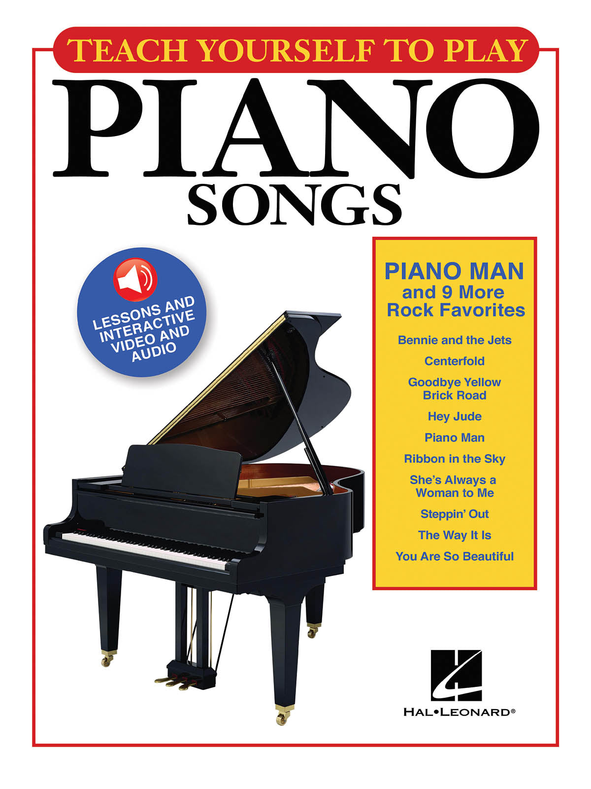 Piano Man And 9 More Rock Favorites – Teach Yourself To Play Piano Songs | Piano, zang en gitaar
