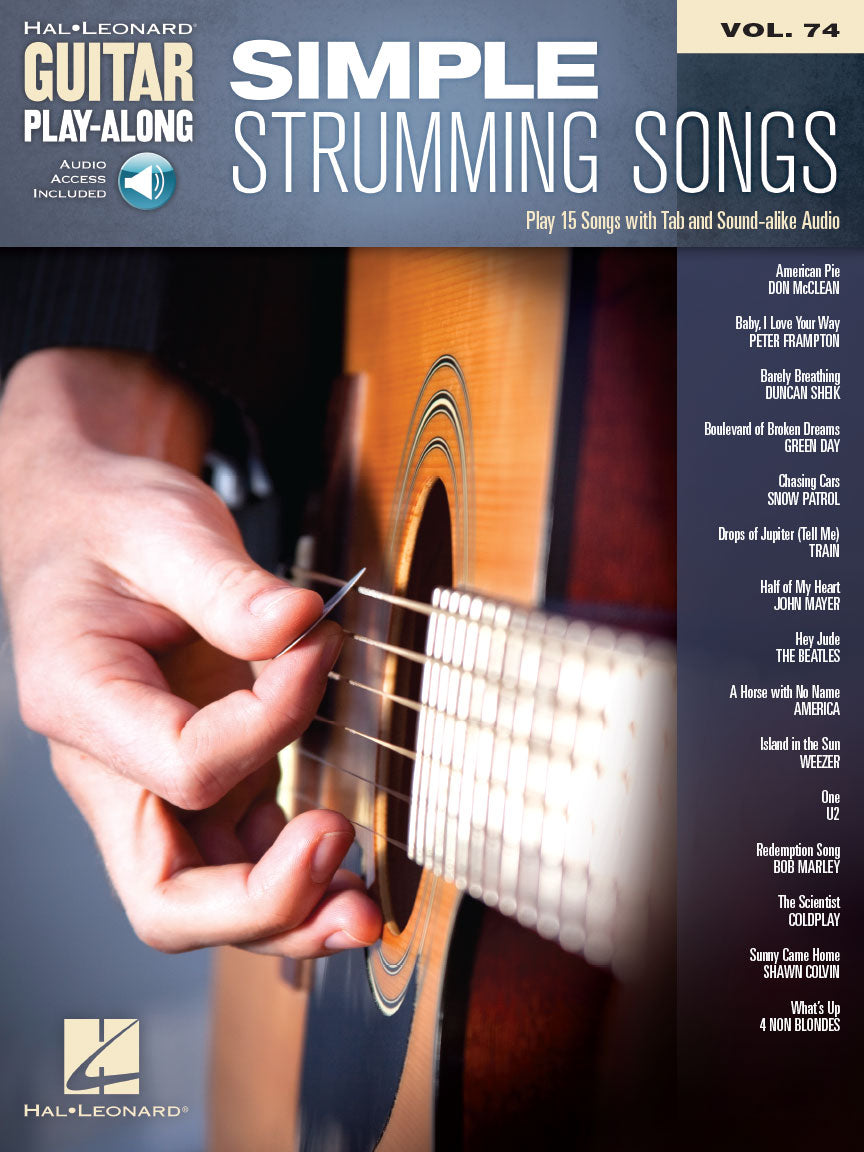 Simple Strumming Songs – Guitar Play-Along Volume 74 | Gitaar