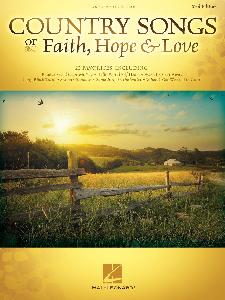 Country Songs of Faith, Hope & Love - 2nd Edition | Piano, zang en gitaar