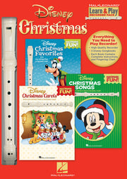 Disney Christmas – Learn & Play Recorder Pack (3 books and the instrument included) | Blokfluit