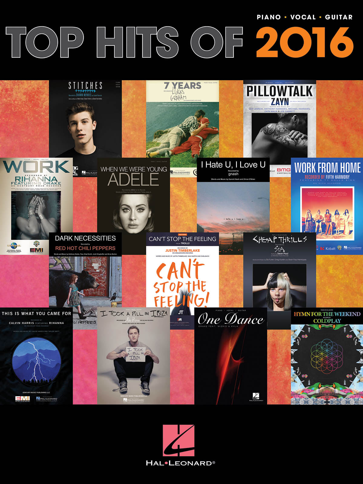 Top Hits of 2016 | Piano, zang en gitaar