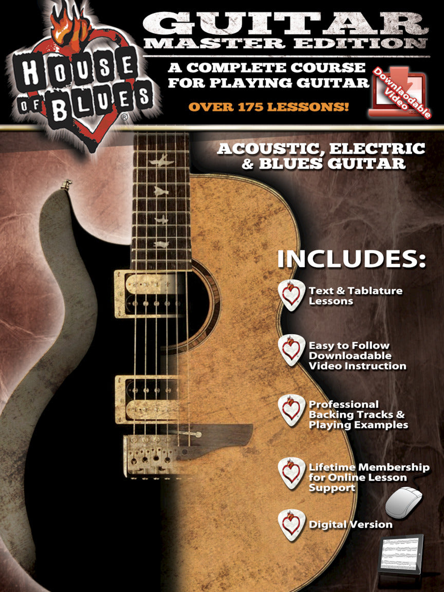 House of Blues Guitar - Master Edition – A Complete Course for Playing Guitar | Gitaar