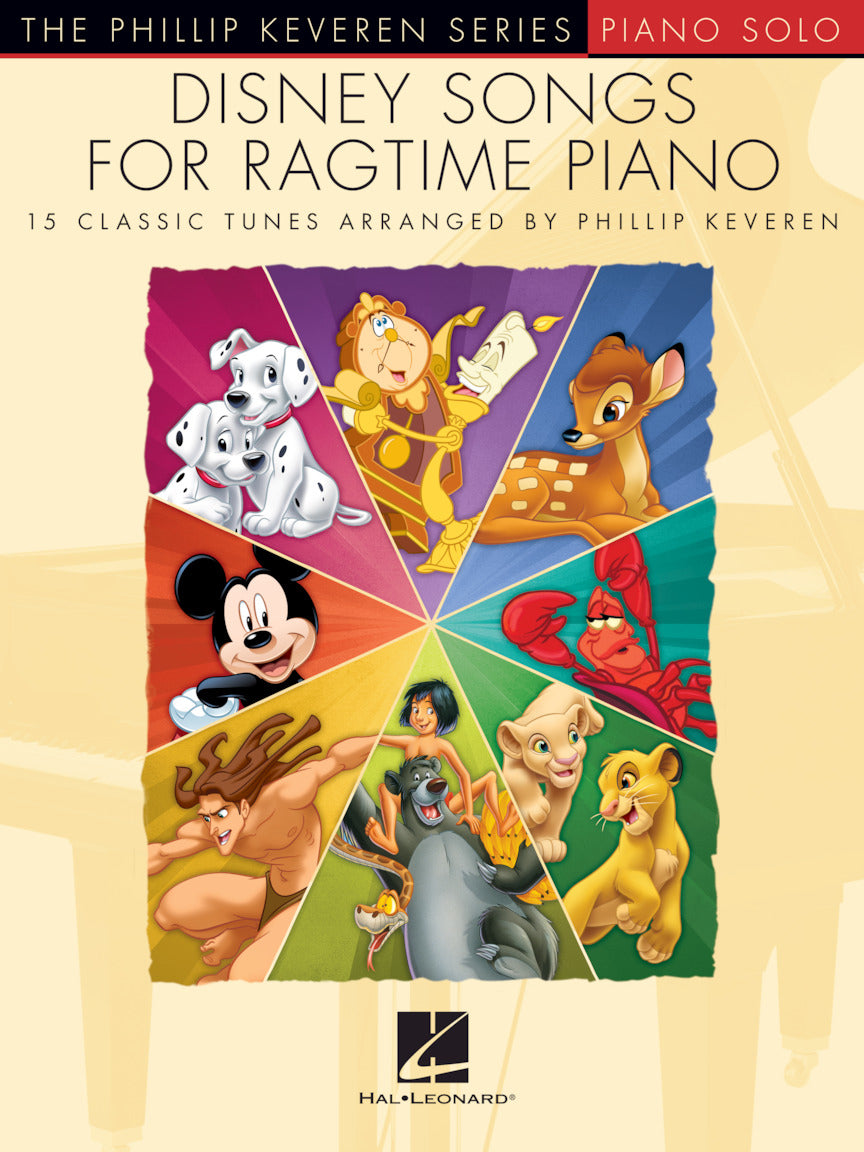 Disney Songs for Ragtime Piano – The Phillip Keveren Series - 15 Classic Tunes
