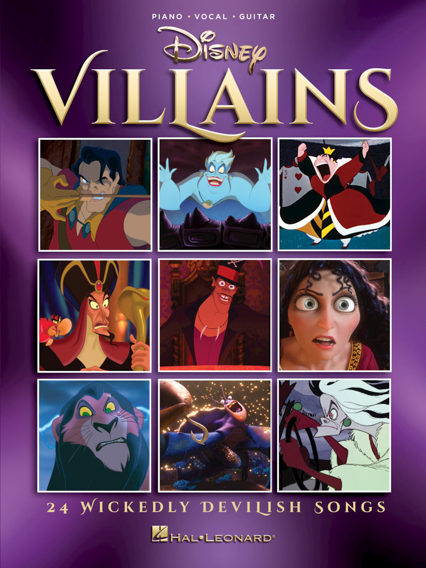 Disney Villains – 24 Wickedly Devilish Songs | Piano, zang en gitaar