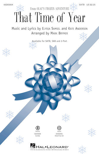 That Time of Year – from Olaf's Frozen Adventure