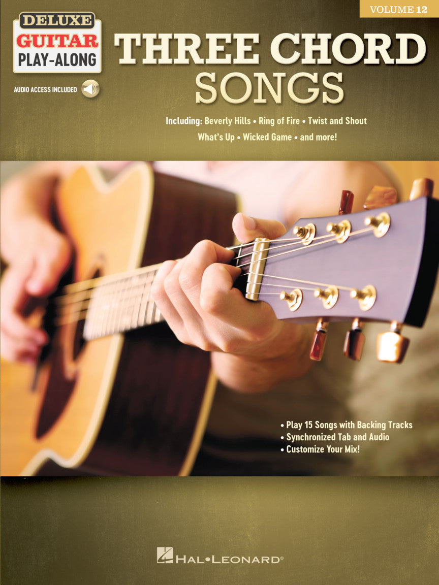 Three Chord Songs – Deluxe Guitar Play-Along Volume 12 | Gitaar