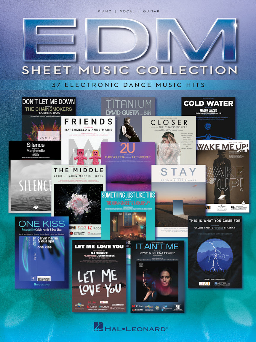 EDM Sheet Music Collection – 37 Electronic Dance Music Hits | Piano, zang en gitaar