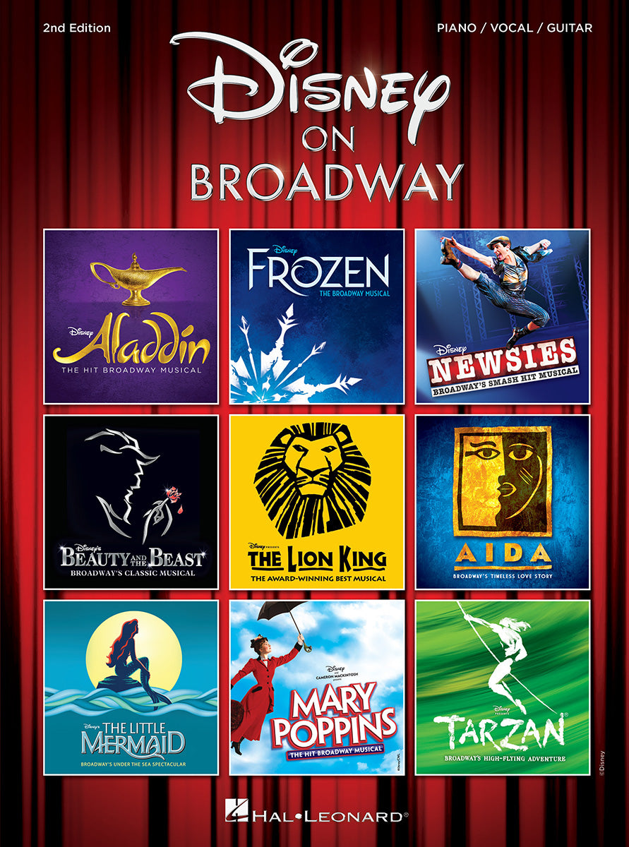 Disney On Broadway – 2nd Edition - 26 songs from 9 movies | Piano, zang en gitaar