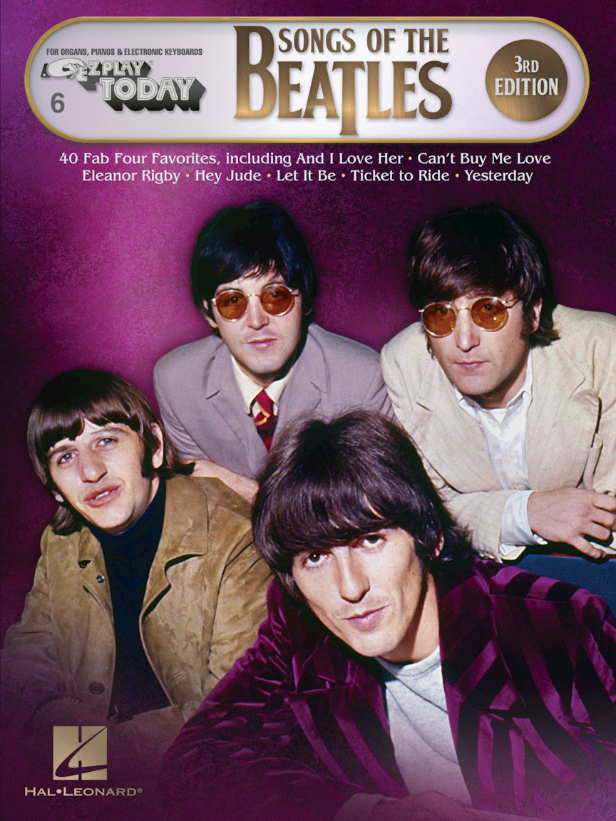 Songs of the Beatles - 3rd Edition – E-Z Play Today Volume 6 | piano