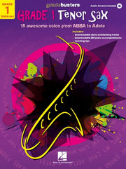 Gradebusters Grade 1 - Tenor Saxophone – 15 awesome solos from ABBA to Adele | Tenorsaxofoon