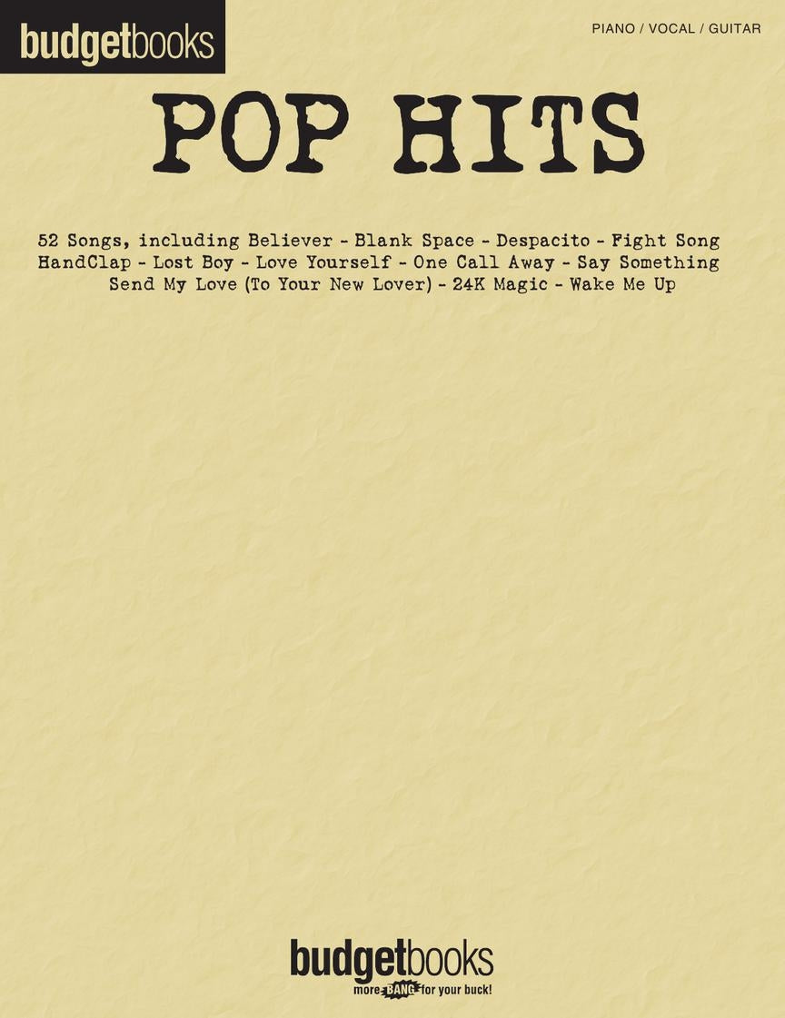 Pop Hits – Budget Books | Piano, zang en gitaar
