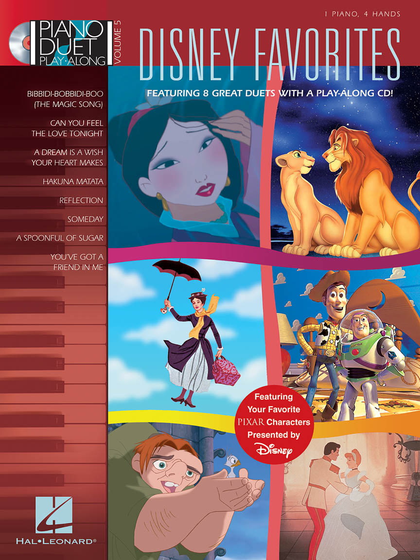 Disney Favorites – Piano Duet Play-Along: Volume 5 - 1 Piano, 4 Hands - 8 Great Duets | Piano Duet