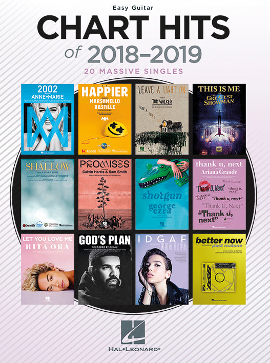 Chart Hits Of 2018-2019 – 20 Massive Singles for Easy Guitar | Gitaar