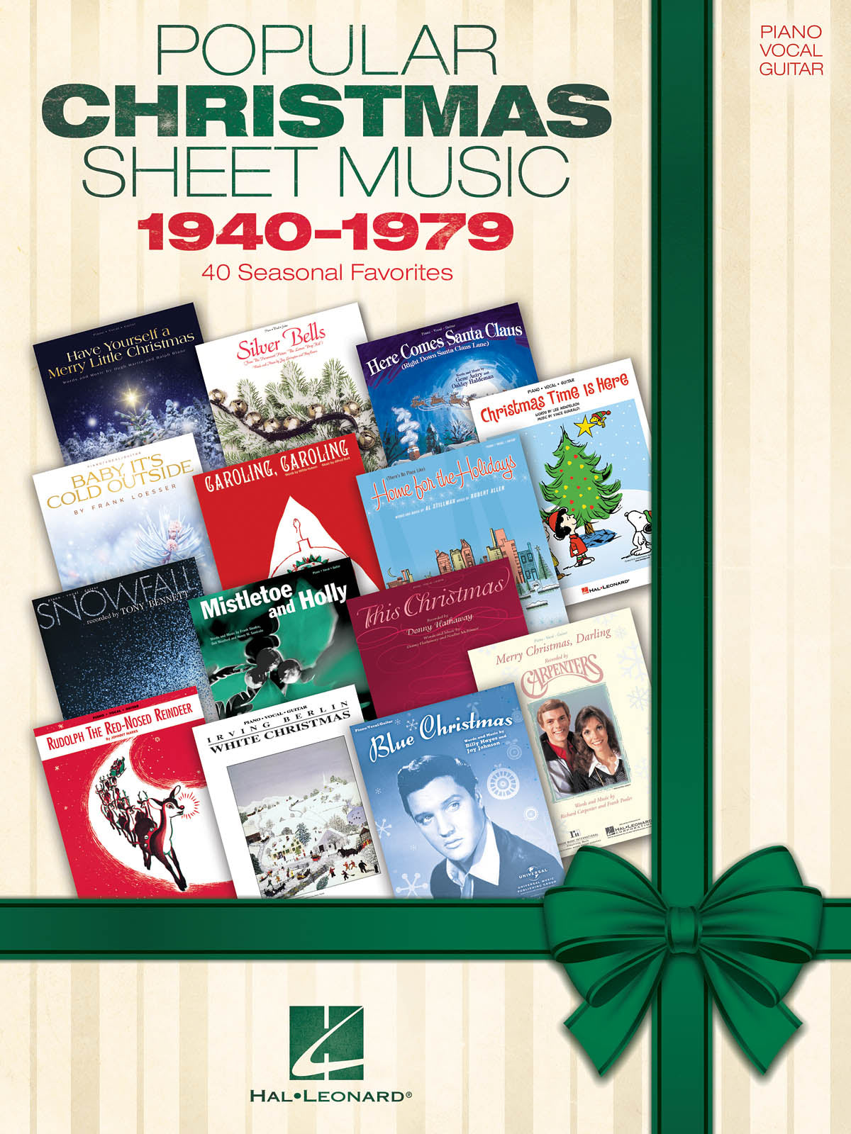 Popular Christmas Sheet Music: 1940-1979 – 40 Seasonal Favorites | Piano, zang en gitaar