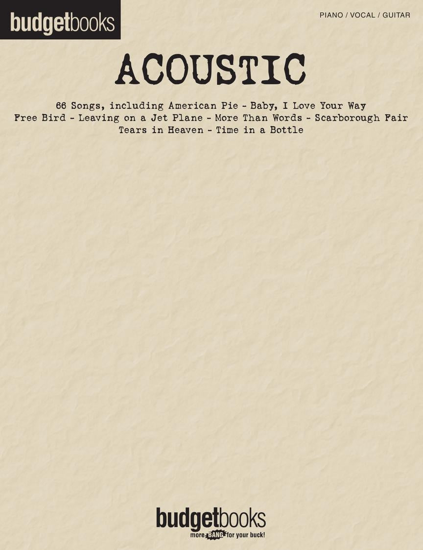 Acoustic – Budget Books | Piano, zang en gitaar