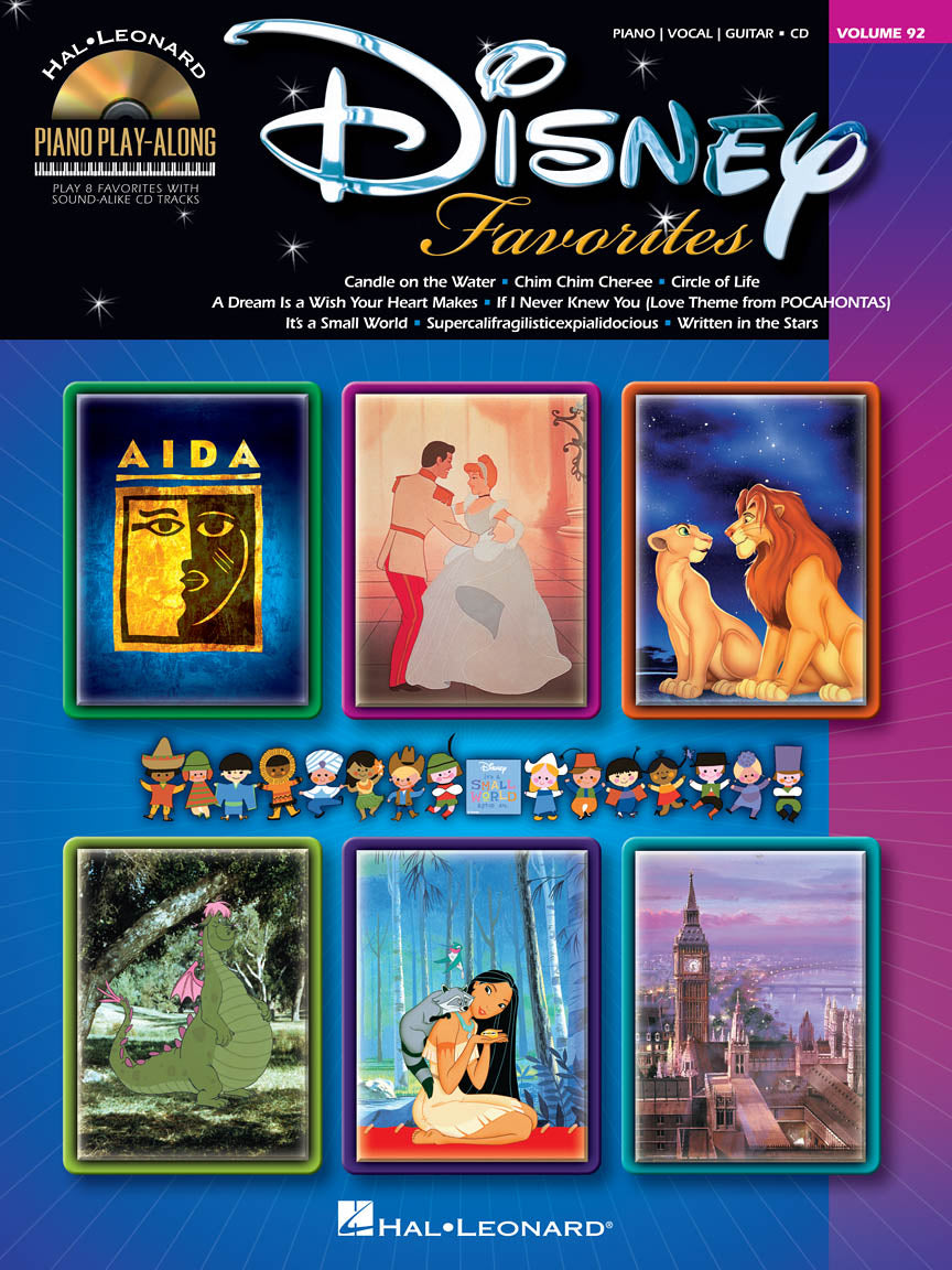 Disney Favorites - Piano Play-Along – Volume 92 - 8 Favorites