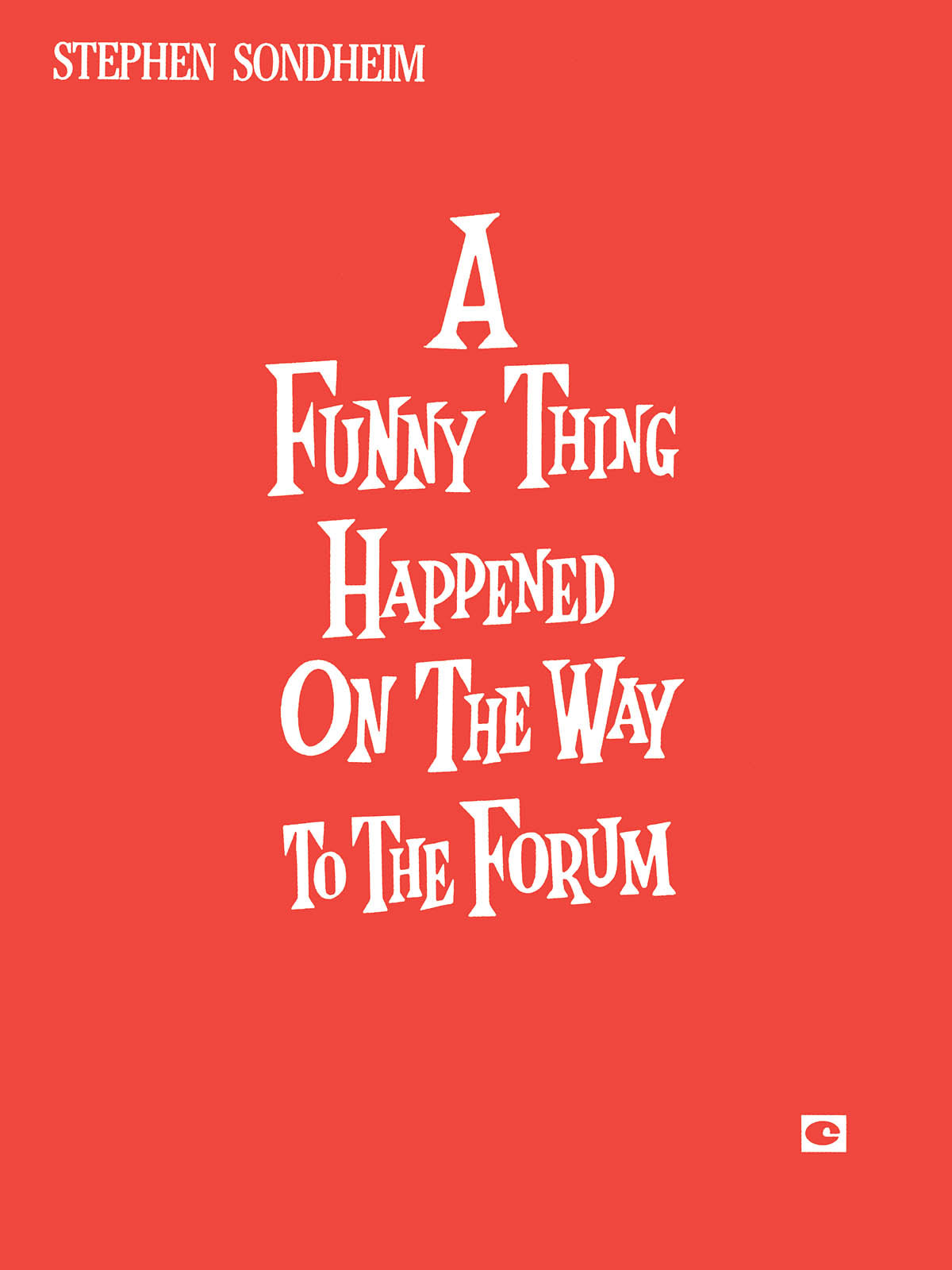 A Funny Thing Happened on the Way to the Forum | Piano, zang en gitaar